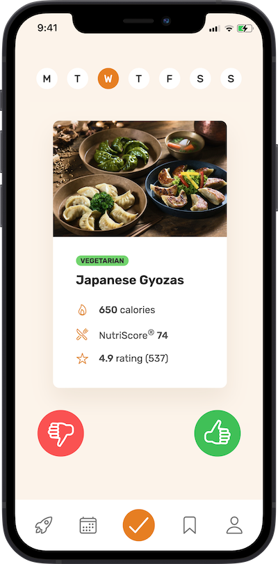 iphone app meal approve screenshot